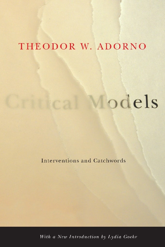 Cover image for Critical Models, isbn: 9780231135047